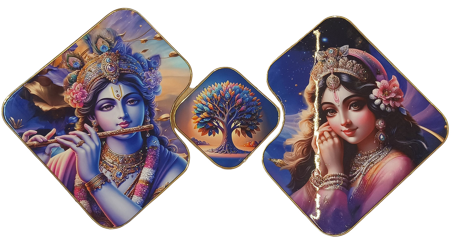 16x16 3pc set crystal Scenery Mix Design