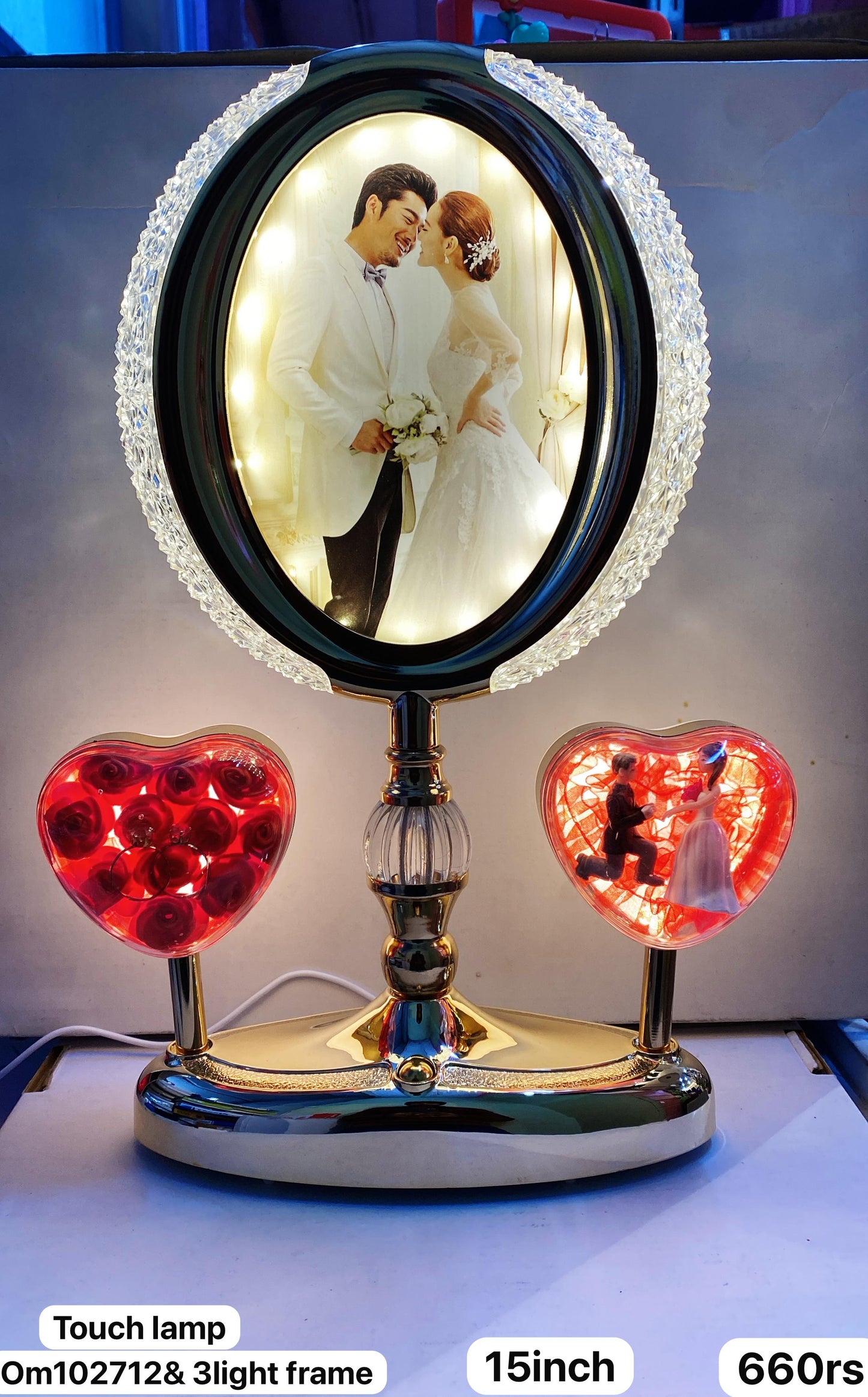 Om102712& led touch photo frame(15inch)