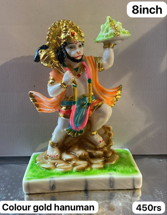 8inch colour gold Hanuman