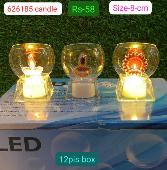 Om626185 candle 8cm ( 12pc box )