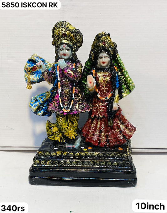 5850 iskcon Radha Krishn ( 10inch)