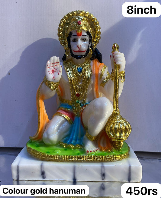 8inch colour gold Hanuman