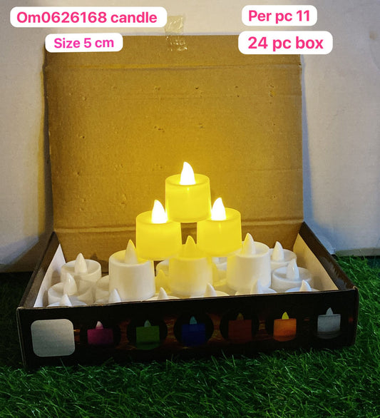 0626201 candle 5cm ( 24pc box )