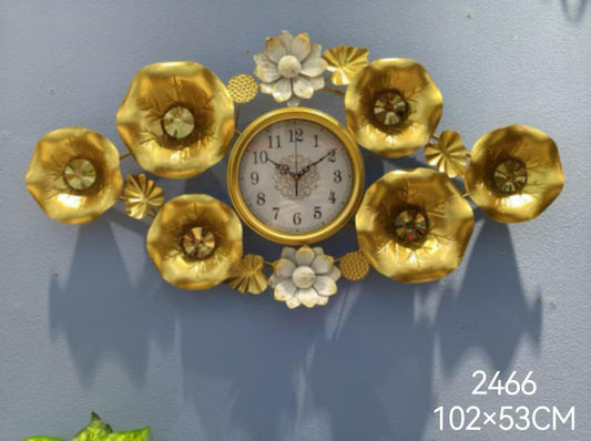2466 metal clock ( 102x53cm )