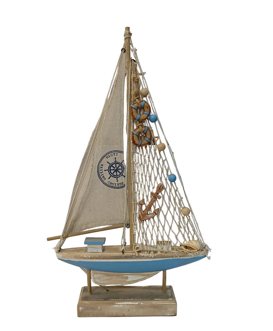 4175 wooden ship with Light (47cm)