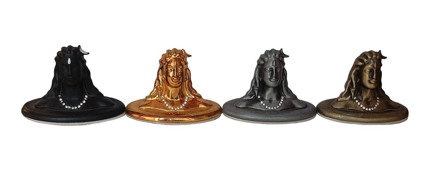 Metal Adiyogi  mix colour 5pc box (5.5cm)