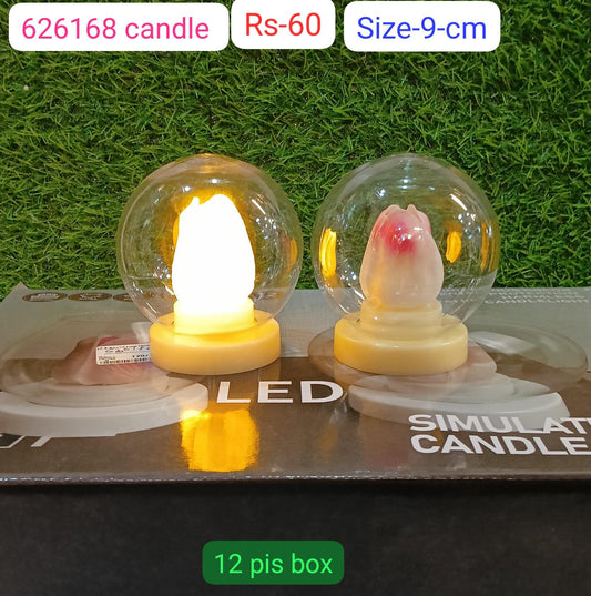 626168 candle 9cm ( 12pc box )
