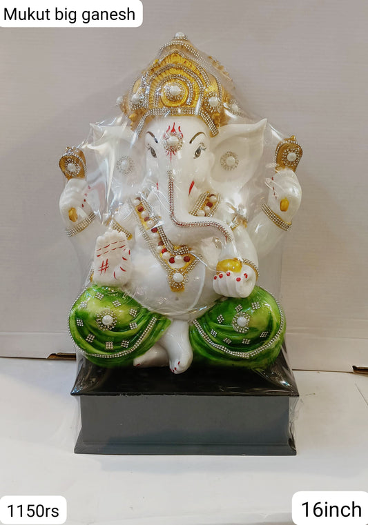 Mukut big ganesh ( 16inch )
