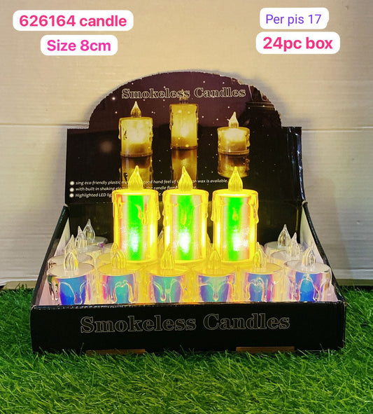 626164 candle 8cm ( 24pc box  )