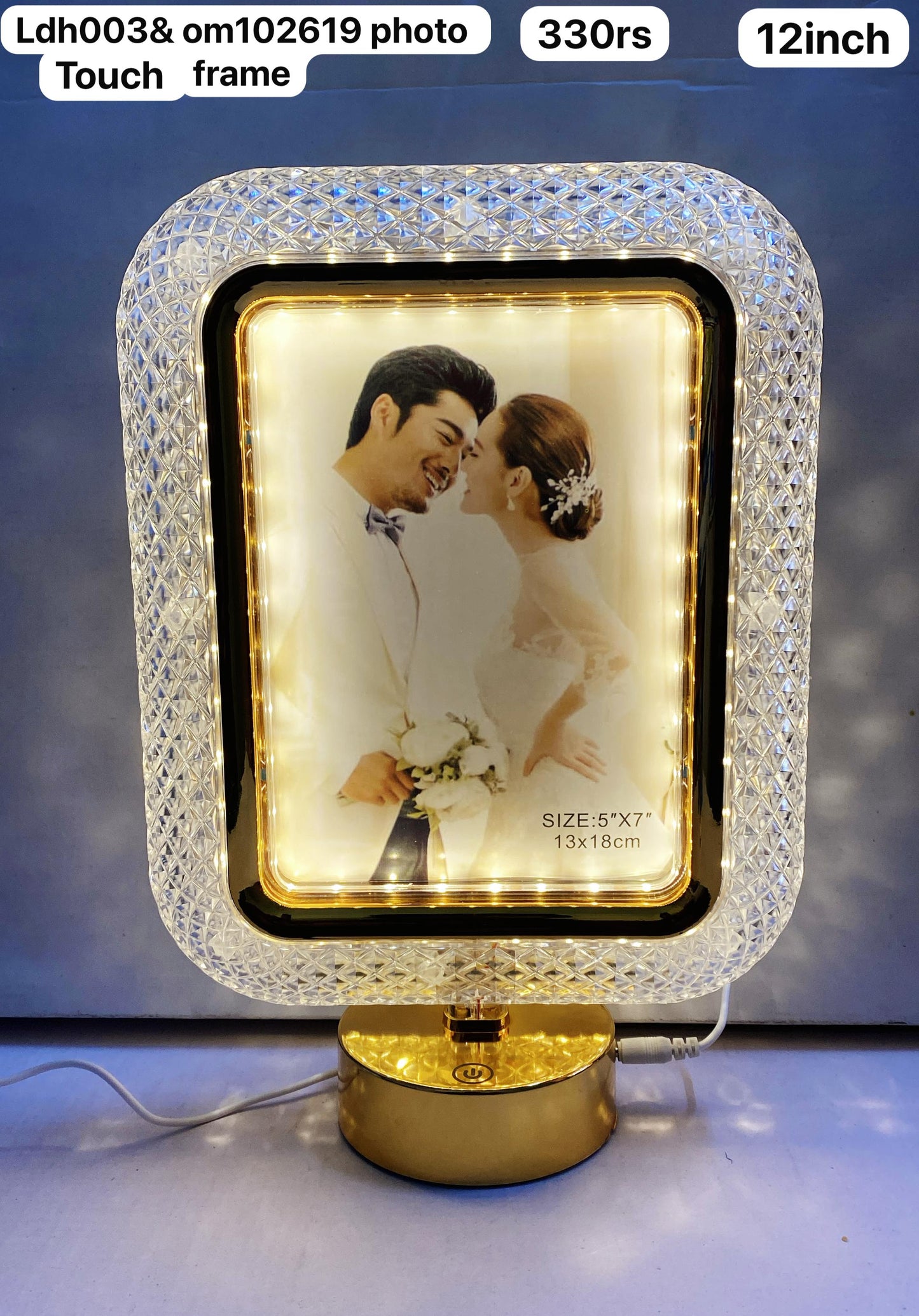 Ldh003& led touch photo frame(12inch)