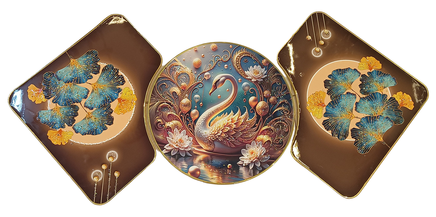 16x16 3pc set crystal Scenery Mix Design