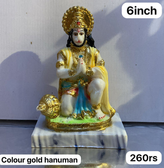 6inch colour gold Hanuman