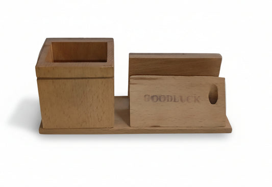 9046 wooden pen stand (3x7.5inch)