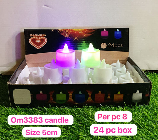 Om3383 candle 5cm ( 24pc box )