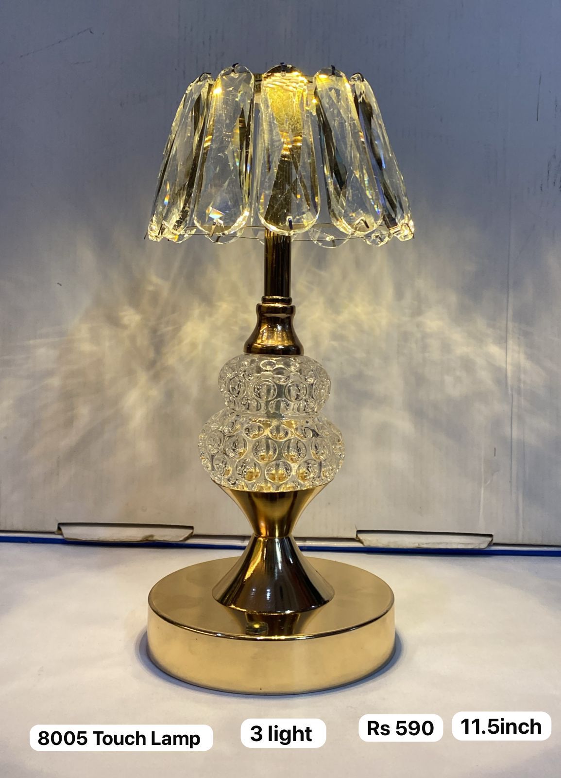 8005 Touch Lamp 3light (11.5inch)