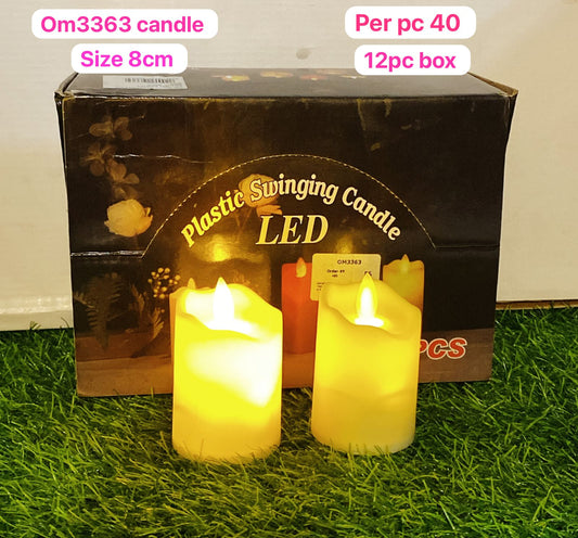 Om3363 candle 8cm ( 12pc box)